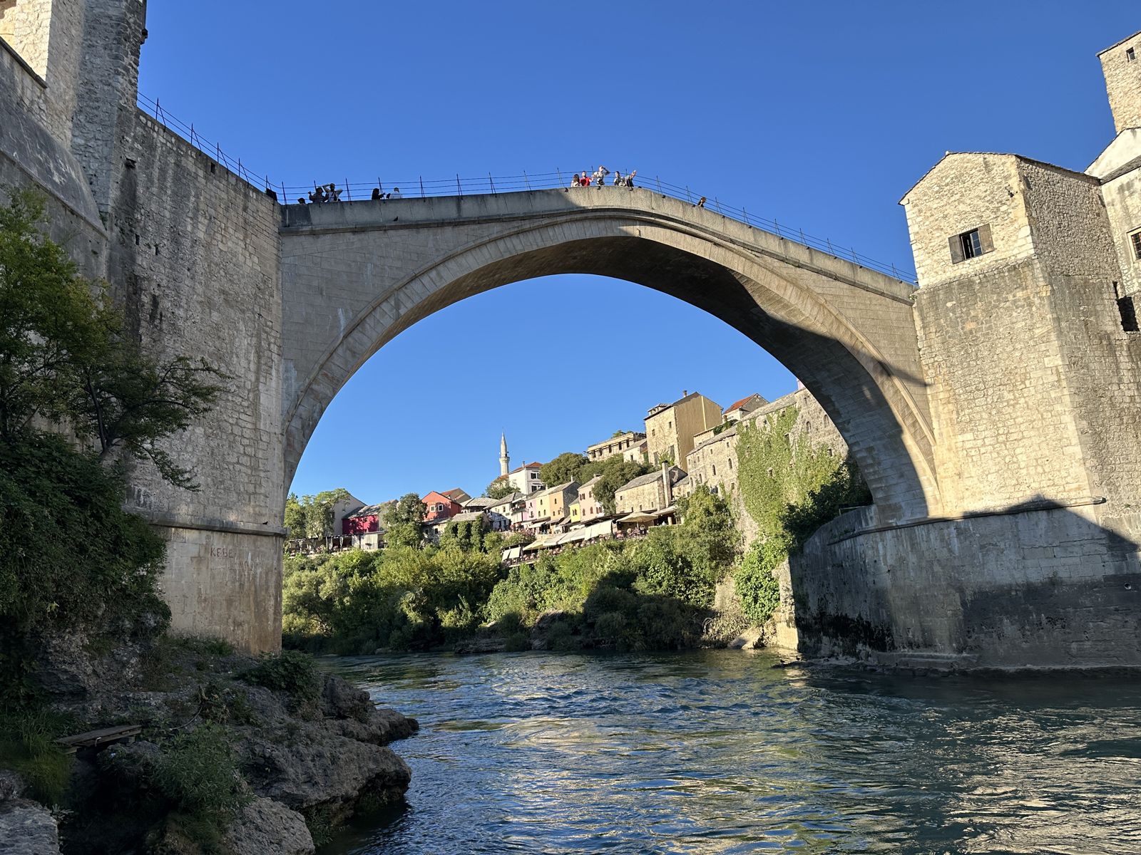 Stari Most, the Old Bridge at Mostar, arching over the Neretva